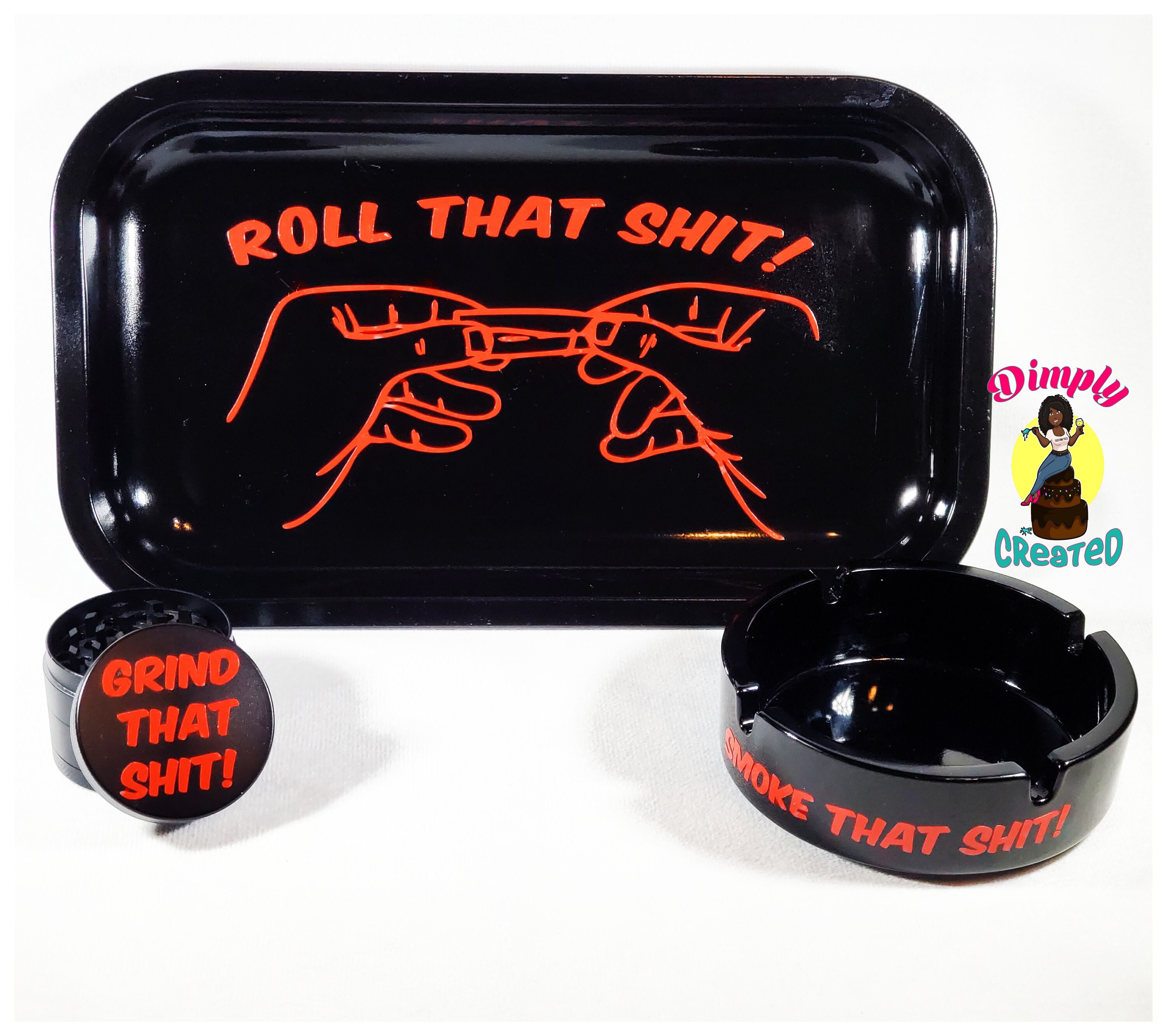 Ashtrays Roll Up Nostalgic Rolling Tray Set Art & Collectibles