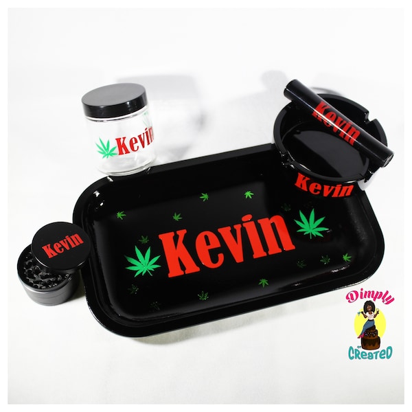 Rolling Tray Set Etsy