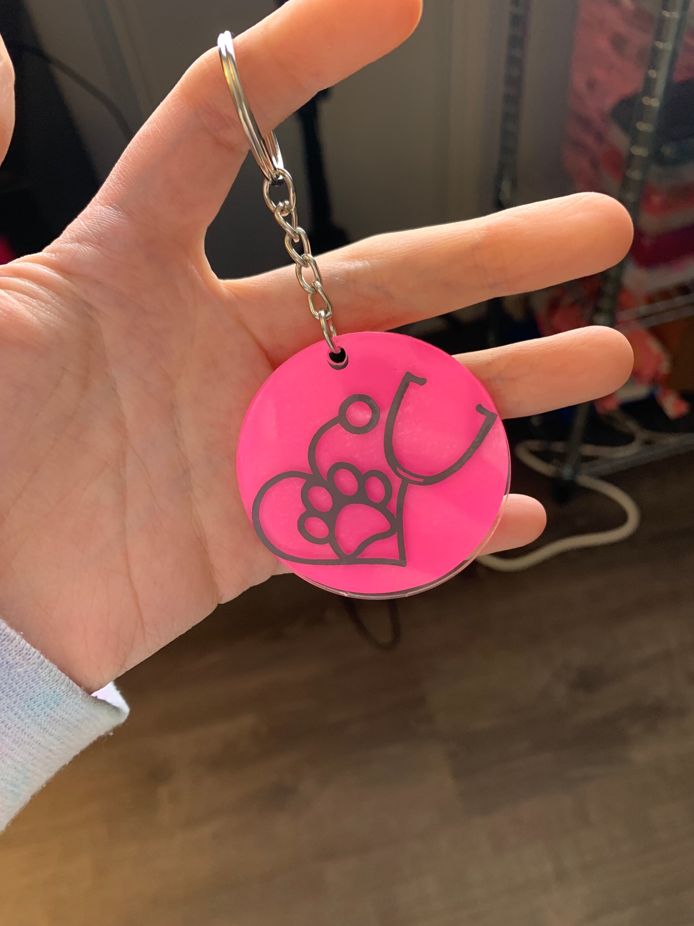 acrylic vinyl keychain gifts for her gifts for him