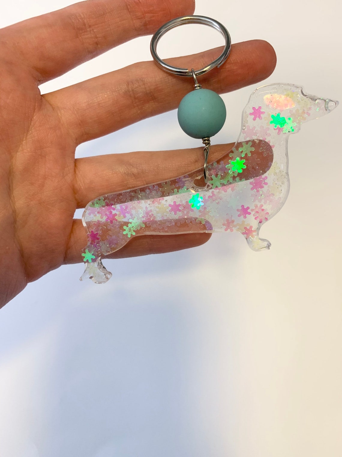 Keychain. Resin keychain. Dog keychain. House key holder. Dog Etsy