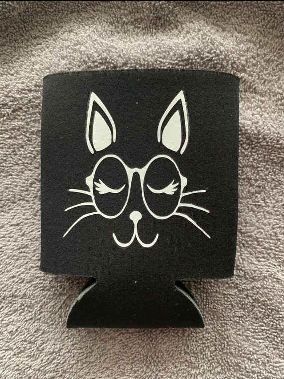 Cat themed drink koozie Etsy