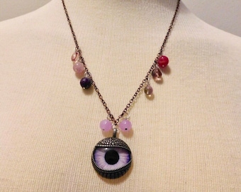 Steampunk, lolita "eye" necklace