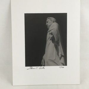 Fine Art Black & White Photography Christ Holy City Wichita Mountains OK Signed