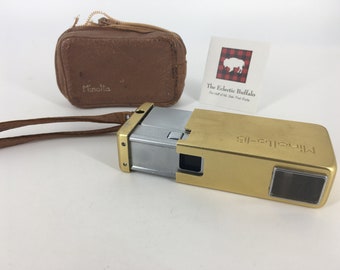 Minolta-16 Gold Subminiature Film Camera Rokkor 3.5/25 Lens