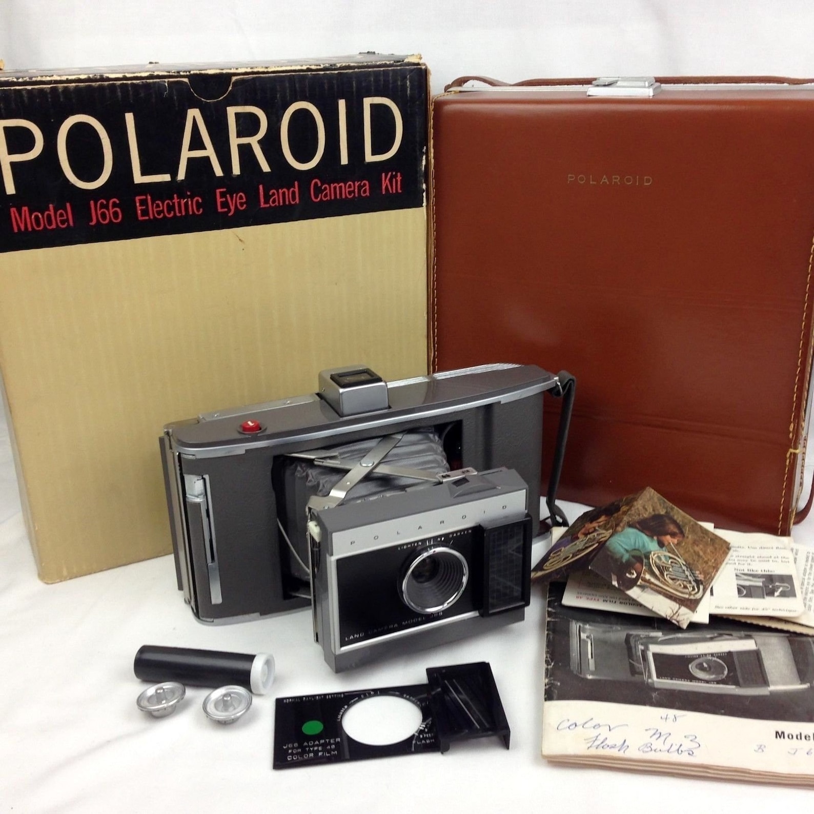Vintage Polaroid Model J66 Electric Eye Land Camera Kit Etsy