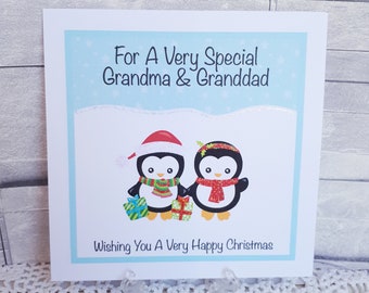 PERSONALISED WHITE TABLE NAPKIN CHRISTMAS BEARS MUM DAD NAN SISTER GRANDMA