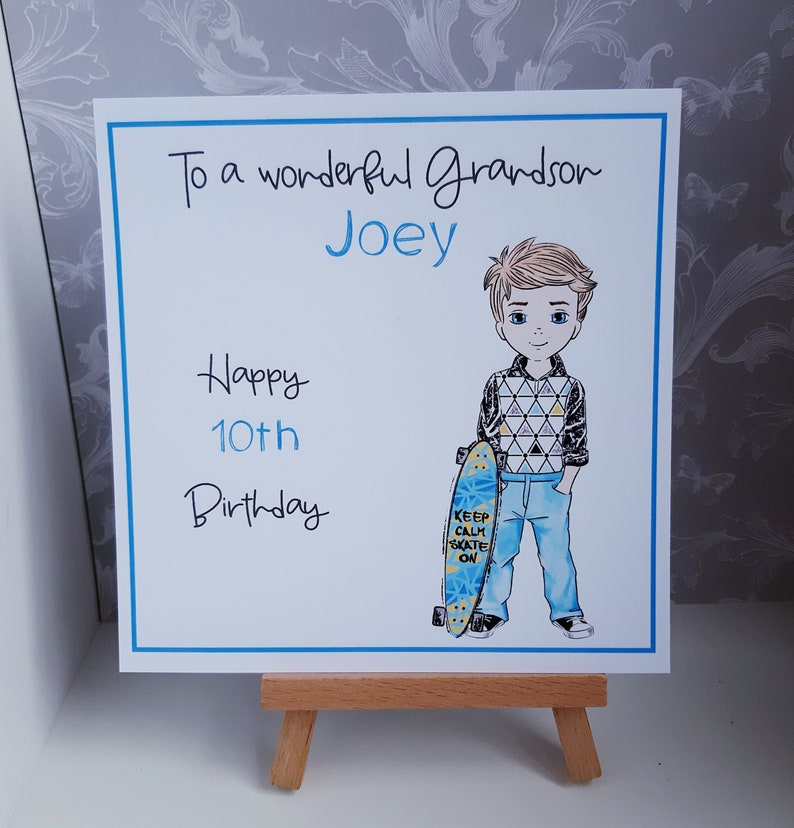 Personalised Teenage Boy's Birthday Card Handmade - Etsy