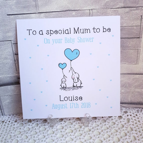Mummy to Be Card Personalised Baby Shower