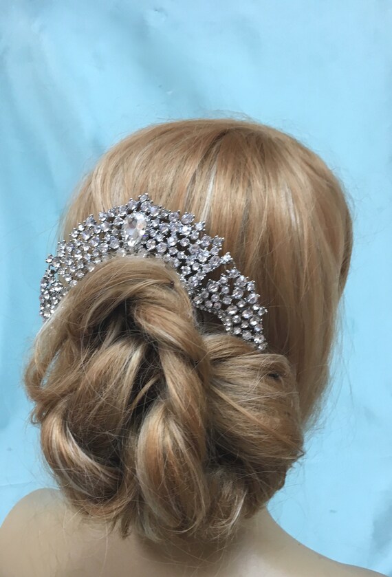 Boho Wedding Headpiece Boho Bridal Headband Boho Rhinestone Etsy