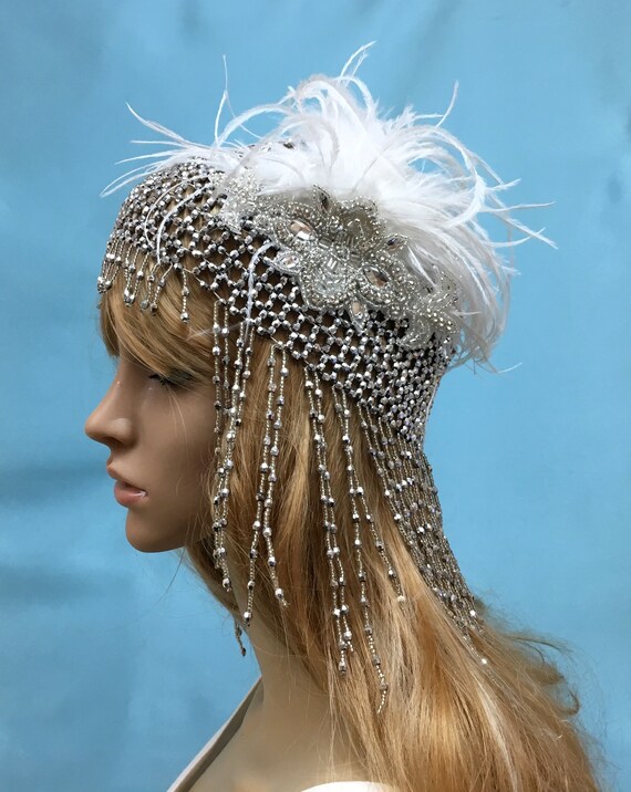 Boho Wedding Headpiece Boho Bridal Headband Boho Rhinestone Etsy
