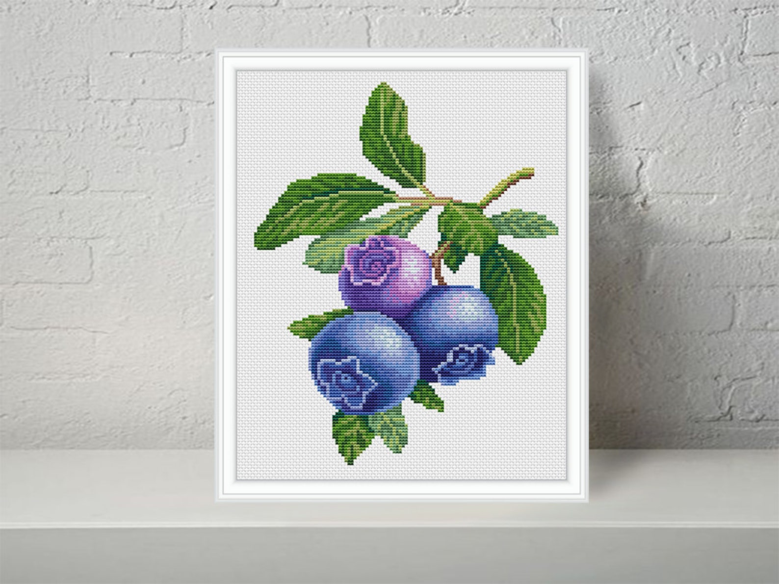 Blueberry Modern Cross Stitch Pattern PDF - Instant Download. - Etsy