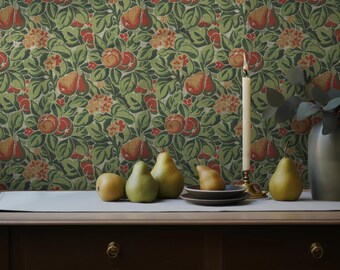 Tapisserie Murale Arbre De Vie William Morris - 50x70 Cm - Coton 100% - Fabriqué En Belgique