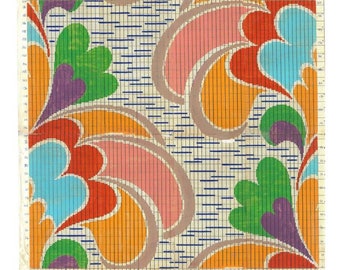 Mid Century Modern Art Print: 70s Retro Textile Design
