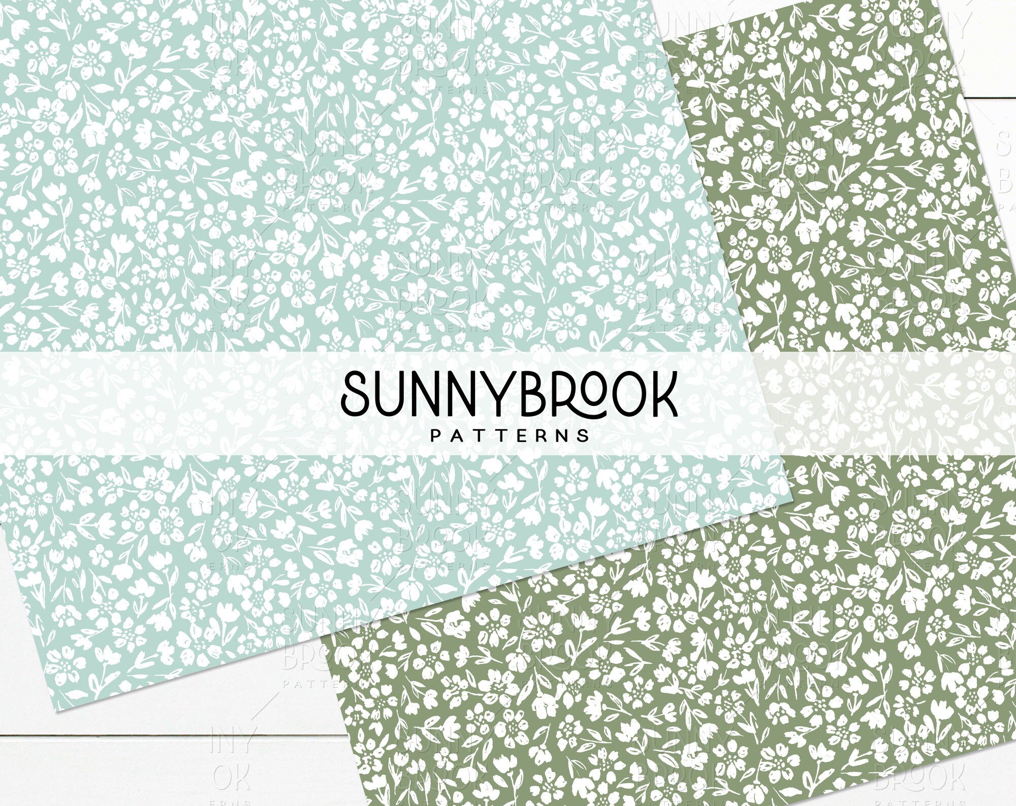 Ditsy Floral Seamless, Ditsy Flower Pattern, Small Floral Digital Paper ...