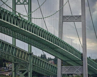 Tacoma Narrows Bridge photography: Morning View