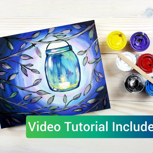 Moon Lace DIY Paint Kit Sip and Paint Date Night Wine and Etsy