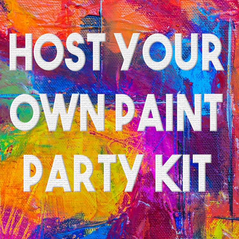 Virtual paint Night Host Your Own Party Etsy