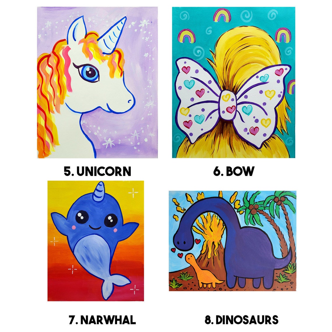 Virtual paint Night Host Your Own Party Etsy