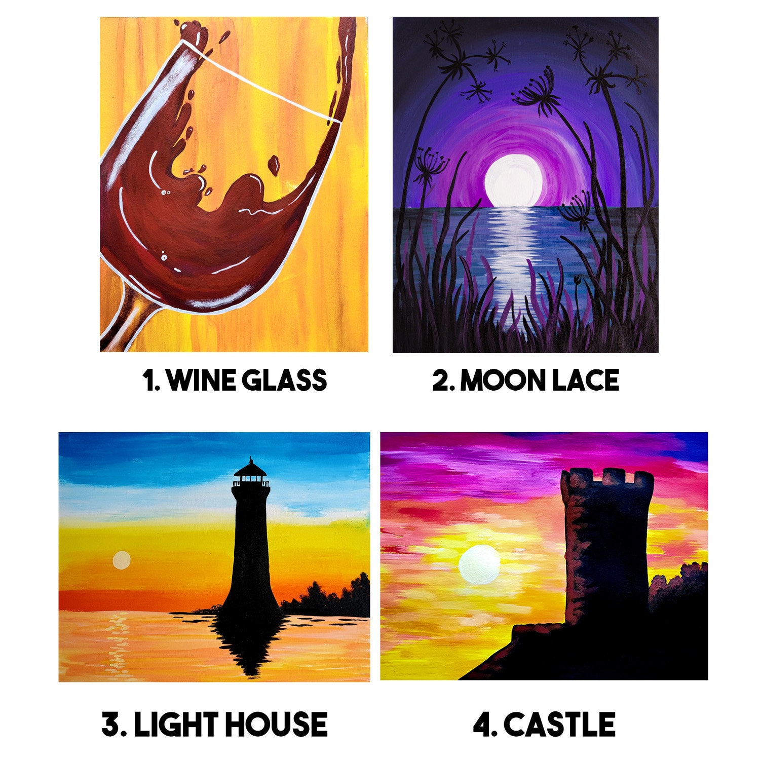 Virtual paint Night Host Your Own Party Etsy