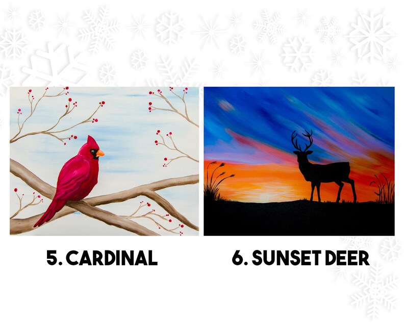 Virtual paint Night Host Your Own Party Etsy