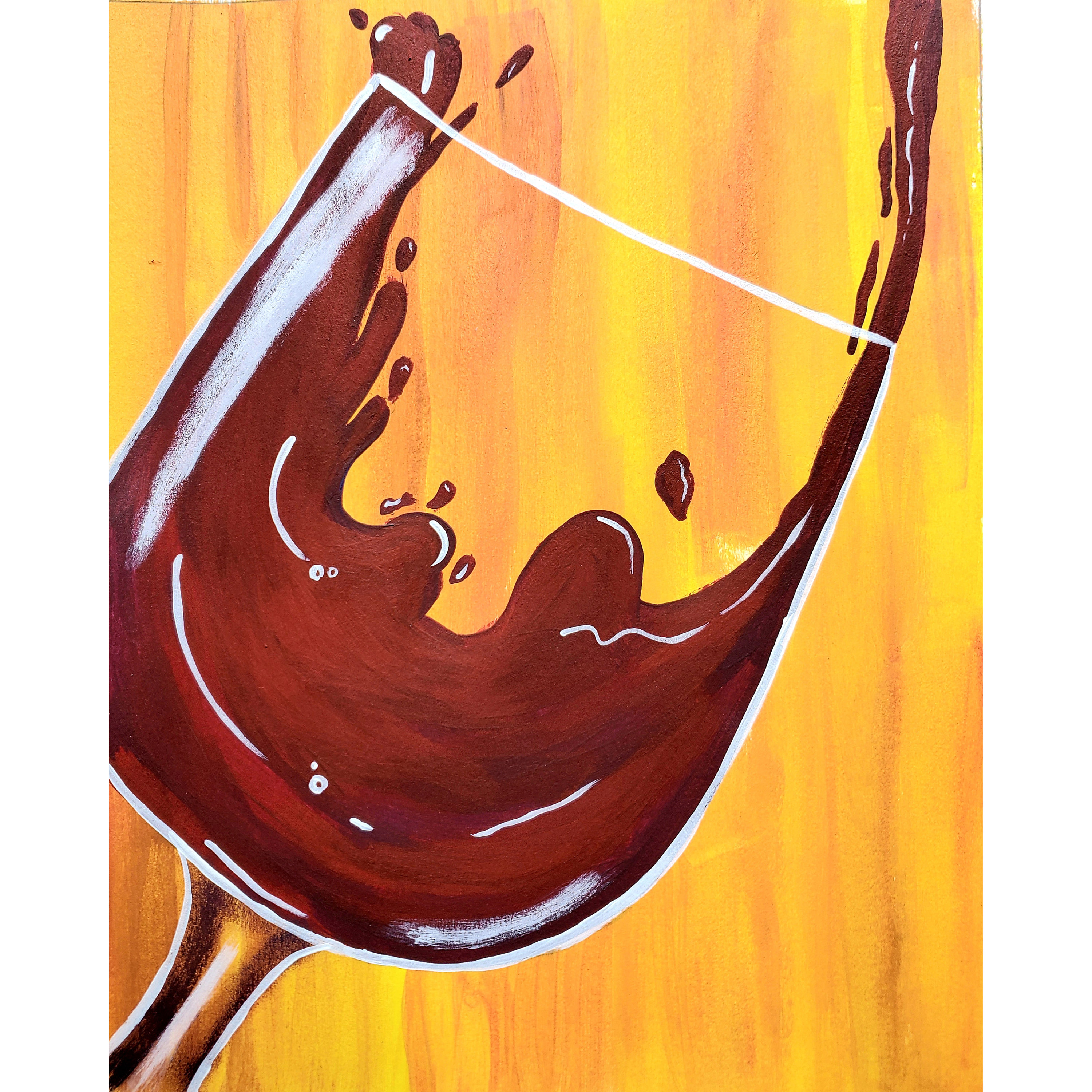 Wine DIY Paint Kit Sip and Paint Date Night Wine and Paint Etsy