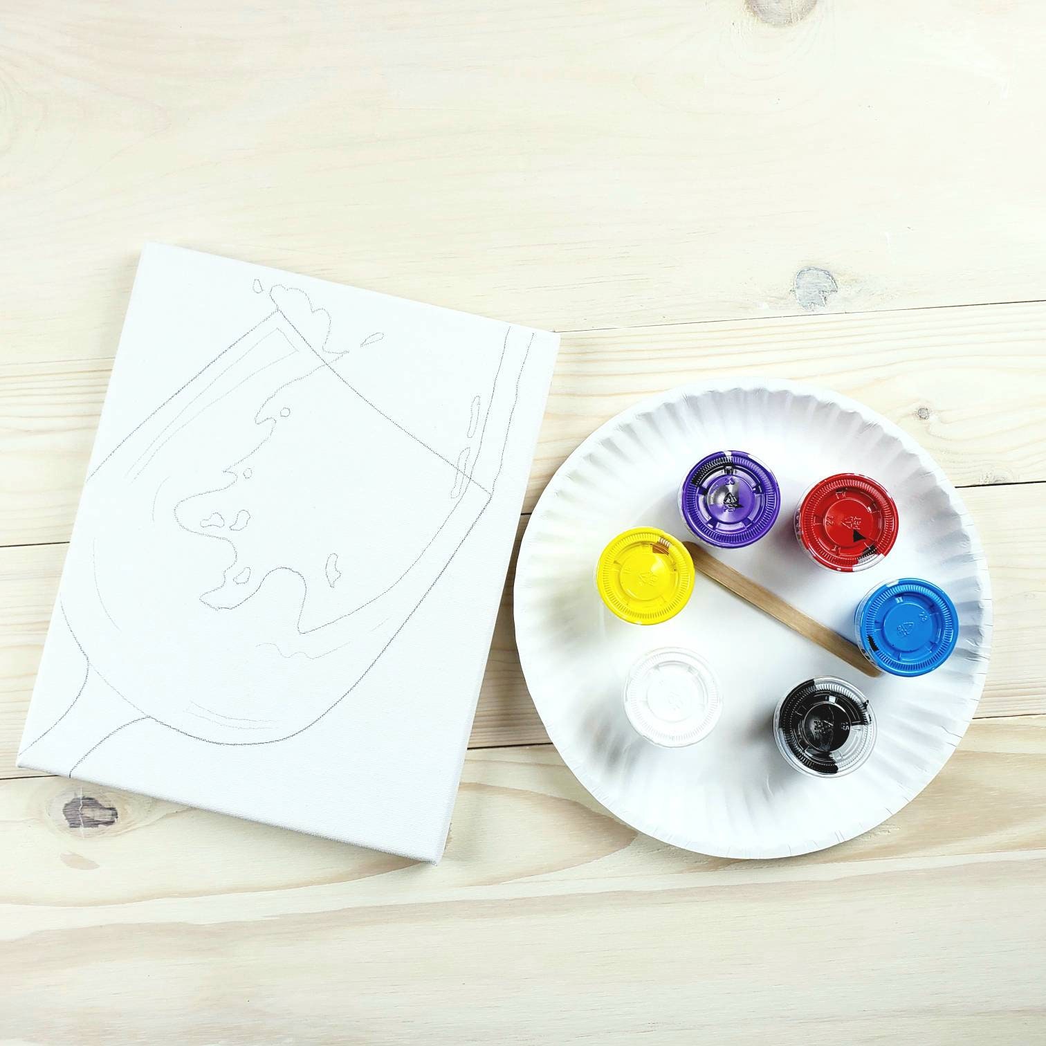 Wine DIY Paint Kit Sip and Paint Date Night Wine and Paint Etsy