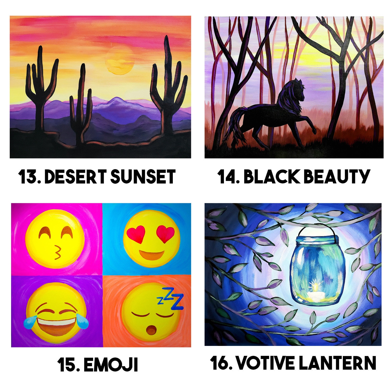 Virtual paint Night Host Your Own Party Etsy