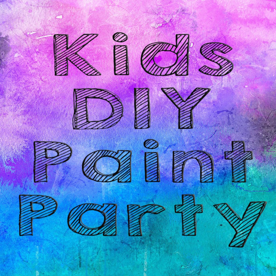 Kids Virtual paint Night Host Your Own Party Everything Included  Customizable 