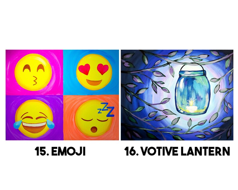 Virtual Paint Night Host Your Own Party Etsy