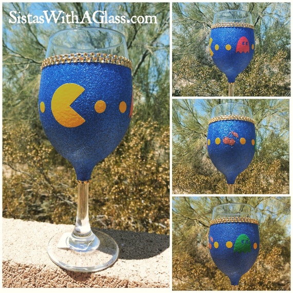 Pac-Man wine glass Pac-Man wine glass
