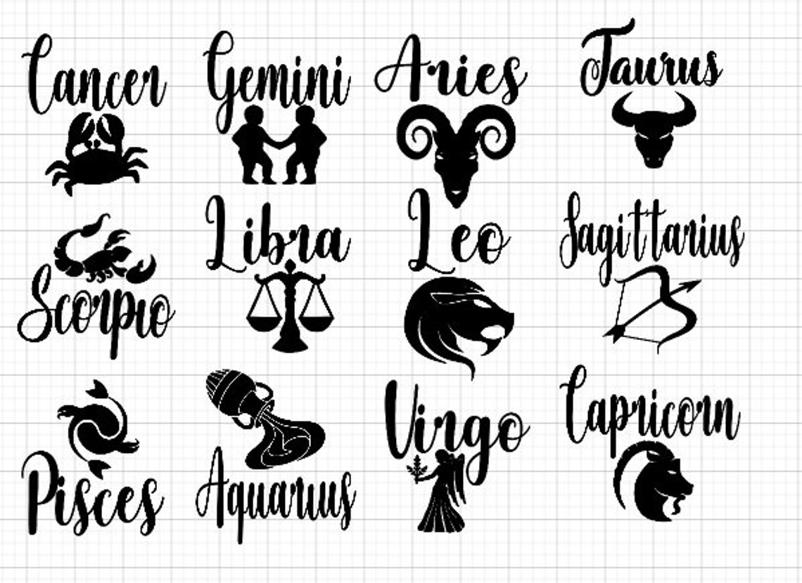 Zodiac Gifts Zodiac Wine Glass Astrology Sign Gift Etsy