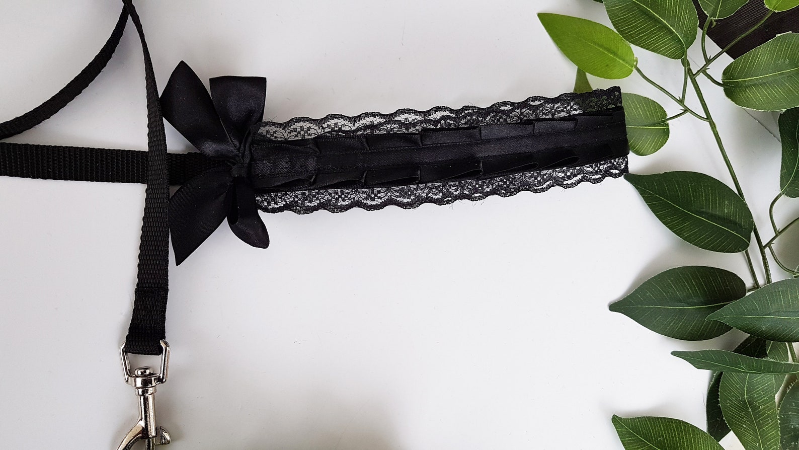 MADE TO ORDER Black Kitten Play Leash / Pet Play / Bdsm / Etsy