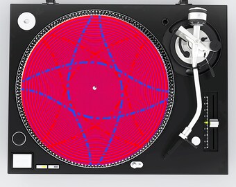 Red Arrows Turntable Slipmat, Eye Gaze Art, Audiophile Gift