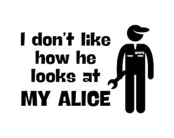 My Alice Sticker, Billy Strings, BMFS Waterproof Slap, Vinyl, Blugrass, Jamgrass, Psychedelic Jams,