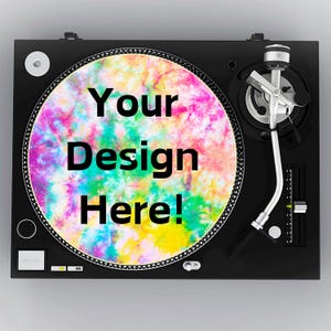 Custom Record Player Slipmat, Your Design or Photo, Record Player Pad, Turntable Slipmat, , Felt Slip Mat, DJ Record Player Mat, Vinyl