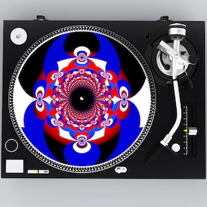American Beauty Slipmat, DJ Slipmat, Turntable Slipmat, Unique Slipmat for Audiophile, Record Player Slipmat, Grateful Dead Inspired image 1