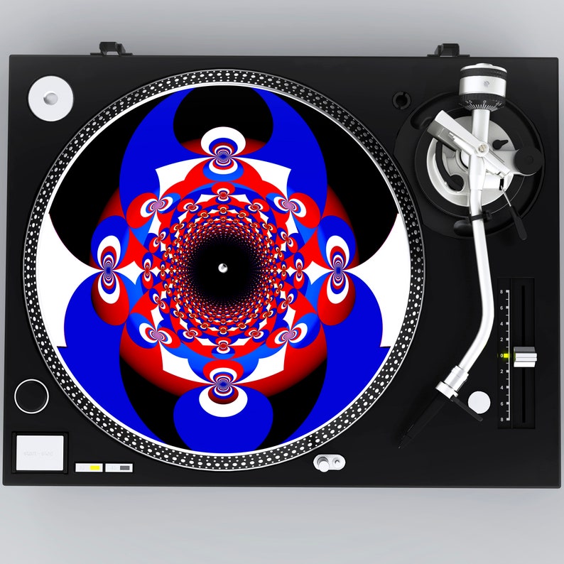 American Beauty Slipmat, DJ Slipmat, Turntable Slipmat, Unique Slipmat for Audiophile, Record Player Slipmat, Grateful Dead Inspired image 1