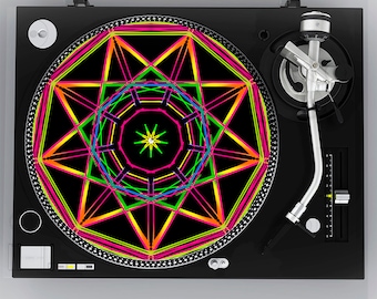 Eye Gaze Art Turntable Slipmat, Gift for Audiophile