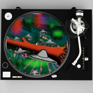 Vinyl Lover Gift, Slipmat, Slipmat for Turntable, DJ Slipmats, Slip Mat, Vinyl Lover Gift, Gift for Dad, Gift for Mom, Music Lover Gift, ALS