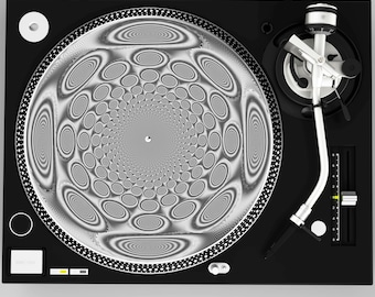 Vinyl Record Player Slipmat, Special Eye Art, DJ Turntable Mat