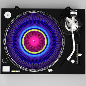Slipmat, 12&quot; Slip Mat, Vinyl, Vinyl Lover Gift for Dad, Special Art, Record Player Slipmat, Slipmat, Turntable Slipmat, Inspiring, 12 inch