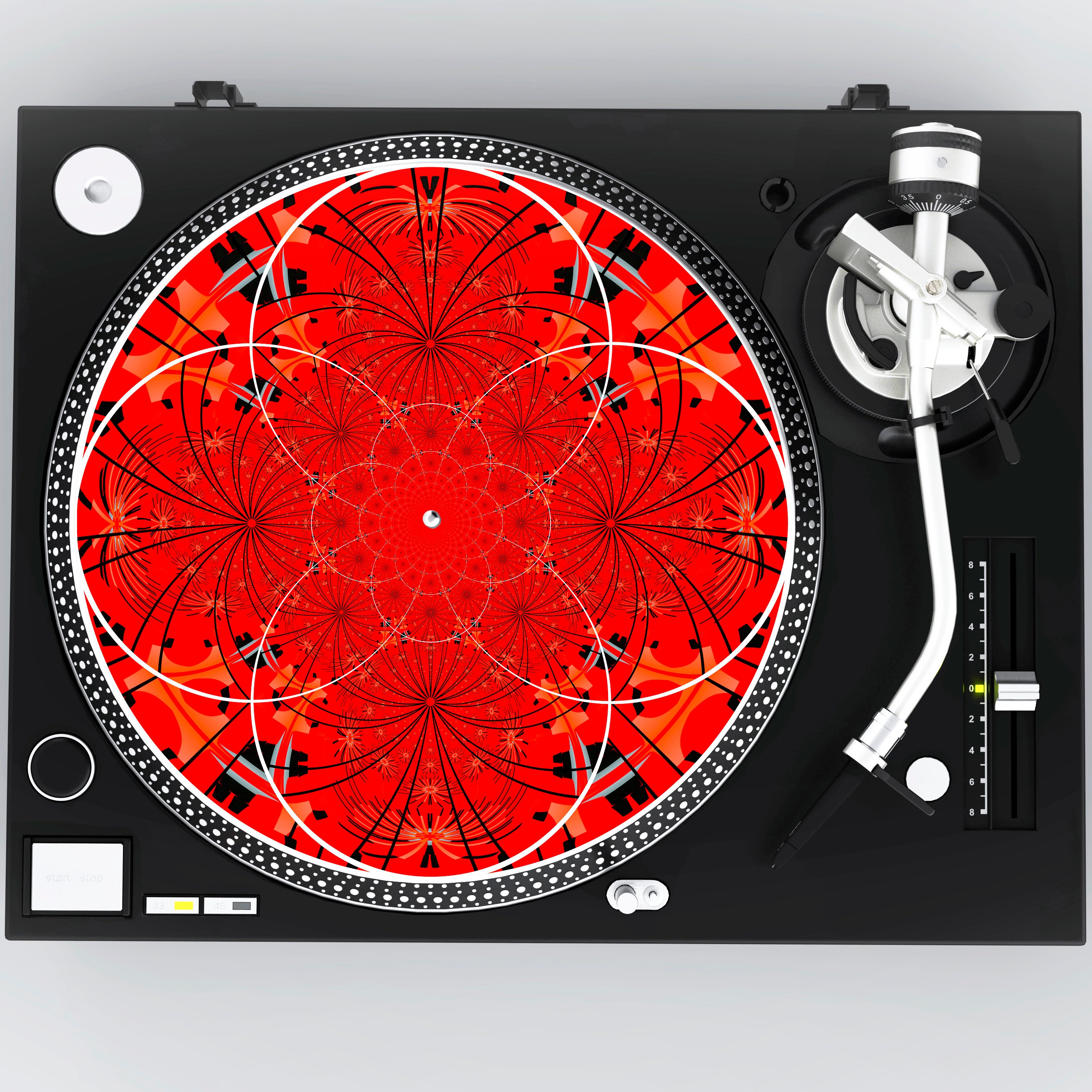 DJ Slipmat Turntable Slipmat Felt Slipmat Glazed Bottom Etsy