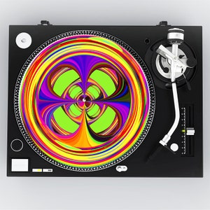 Turntable Slipmat, Record Player Accessory, Vinyl Lover Gift, Slip mat for Record Player, DJ Gift, DJ Accessory, Scratch Pad for Turntable