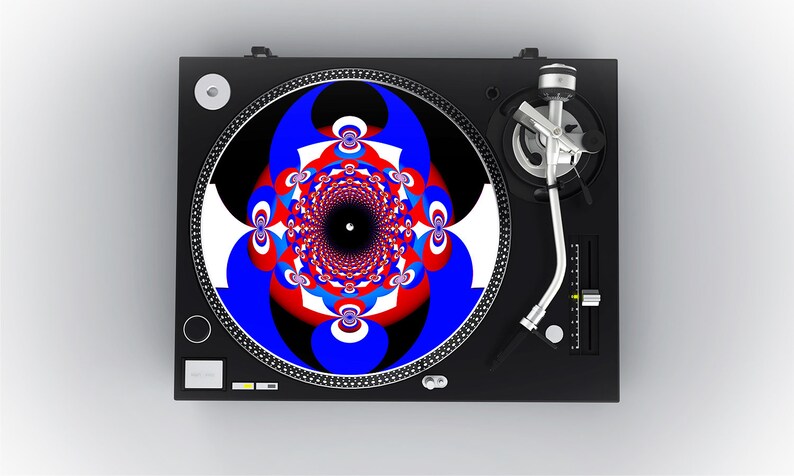 American Beauty Slipmat, DJ Slipmat, Turntable Slipmat, Unique Slipmat for Audiophile, Record Player Slipmat, Grateful Dead Inspired image 2