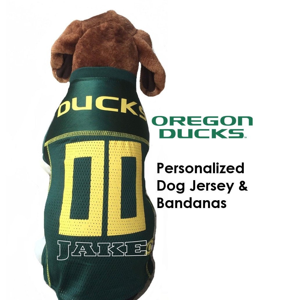 Oregon Ducks Dog Jersey Personalized | Etsy