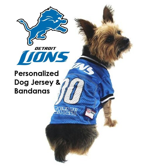 Detroit Lions Pet Dog Jersey 