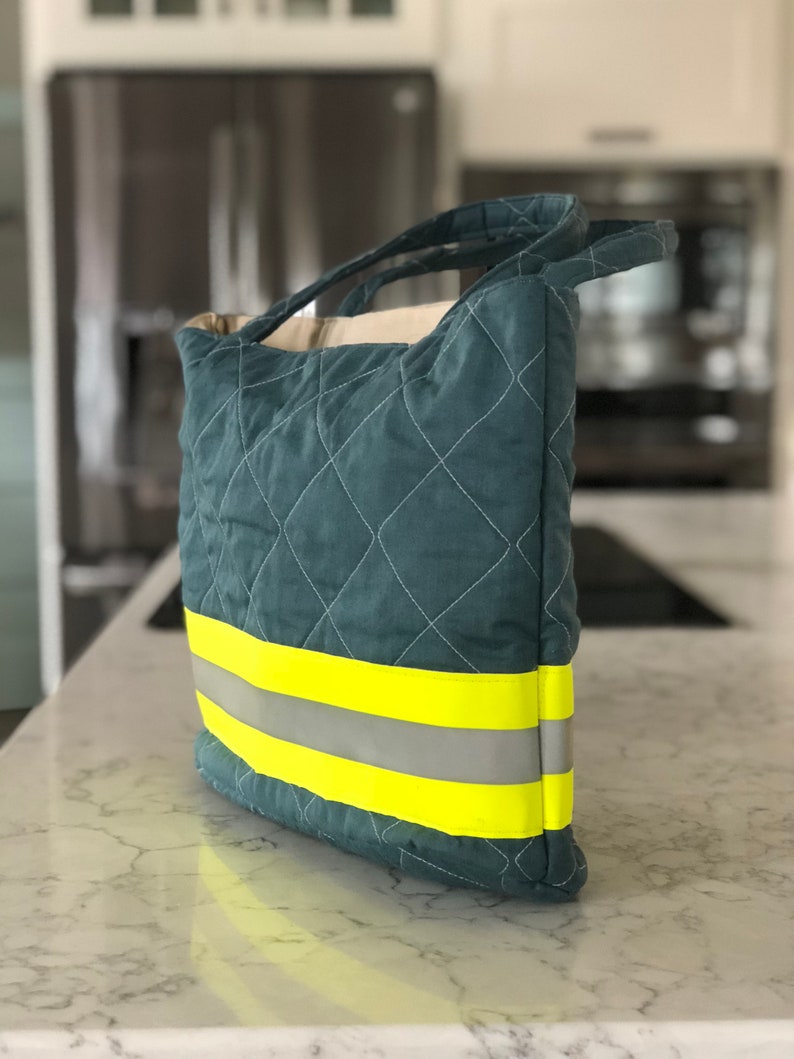 Firefighter turnout gear handbagsrepurposed bunker gear Etsy