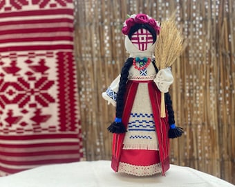 Motanka Handmade doll 13 inch Ukrainian doll Ethnic doll Vintage doll Slavic doll Makosh Ukrainian doll Housewarming gift Folk doll