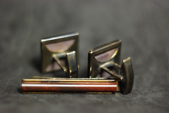 Vintage silver 875 test cufflinks Retro cufflinks… - image 3