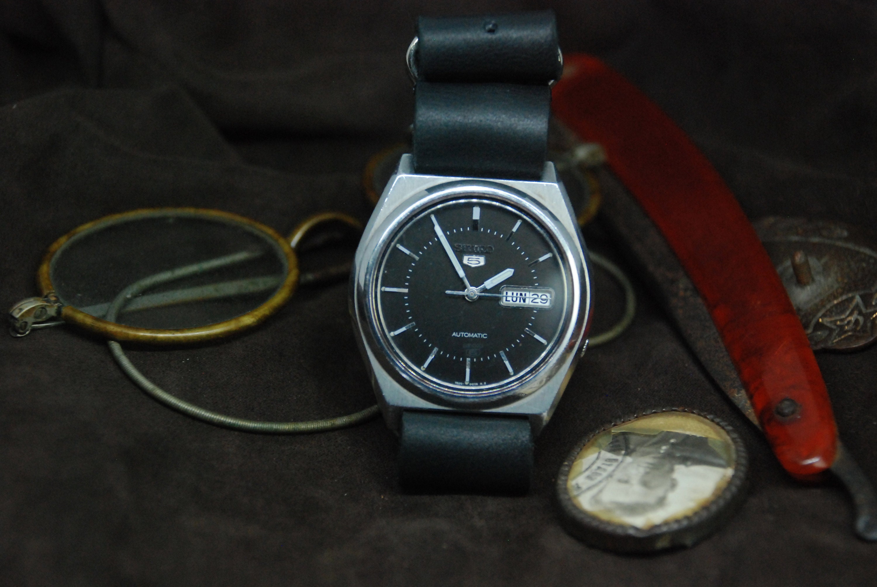 Watch Seiko 5 Automatic Ky 7s62-8760 F JAPAN VINTAGE Japan